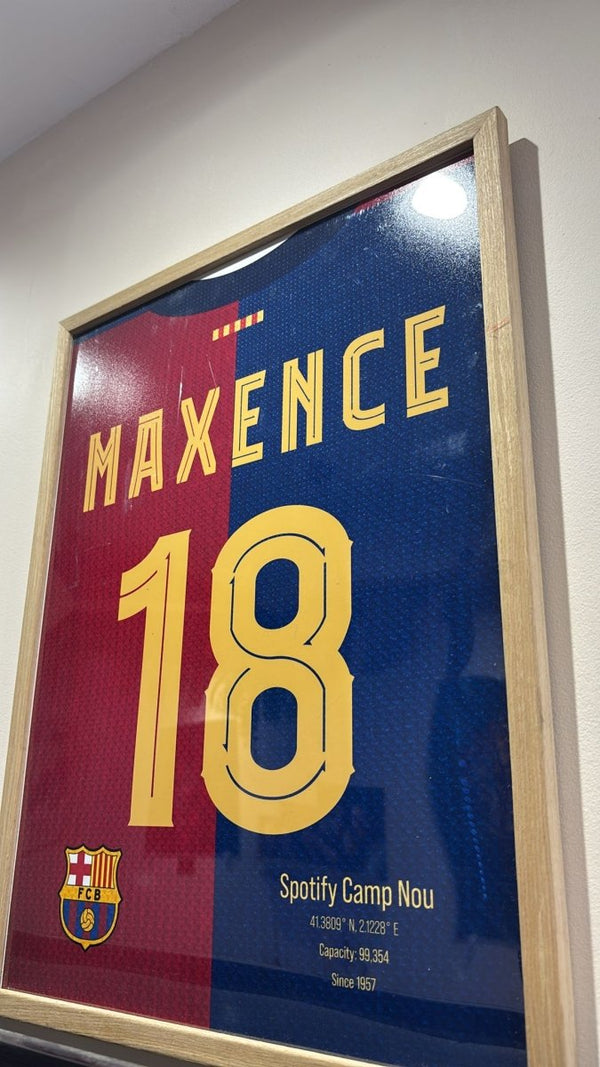 Affiche Maillot de Foot "Vestiaire" Personnalisée