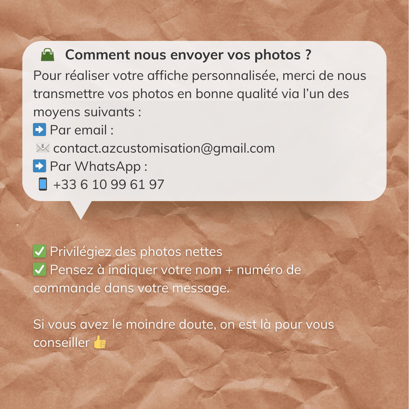 Affiche Souvenir de Baptême | Portrait & Infos