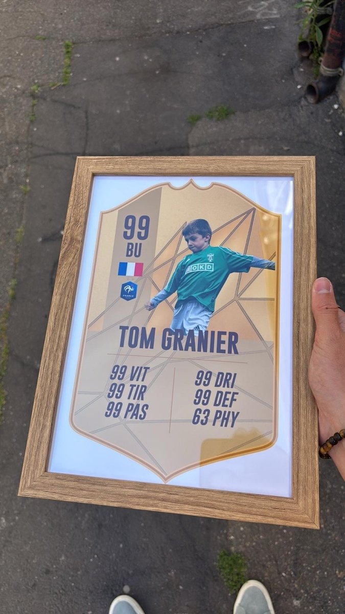 Affiche Carte Joueur FUT 100% Personnalisée