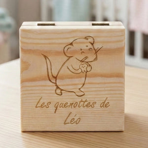 Boîte à Dents de Lait Gravée Personnalisée