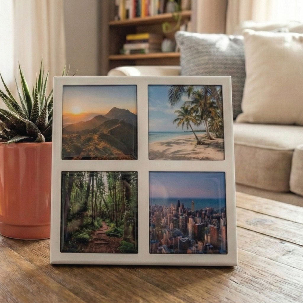 Cadre Support pour 4 Magnets | Déco Murale ou à Poser