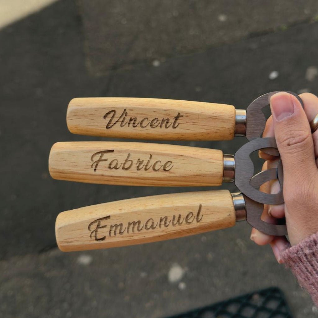 Décapsuleur Bois Personnalisé