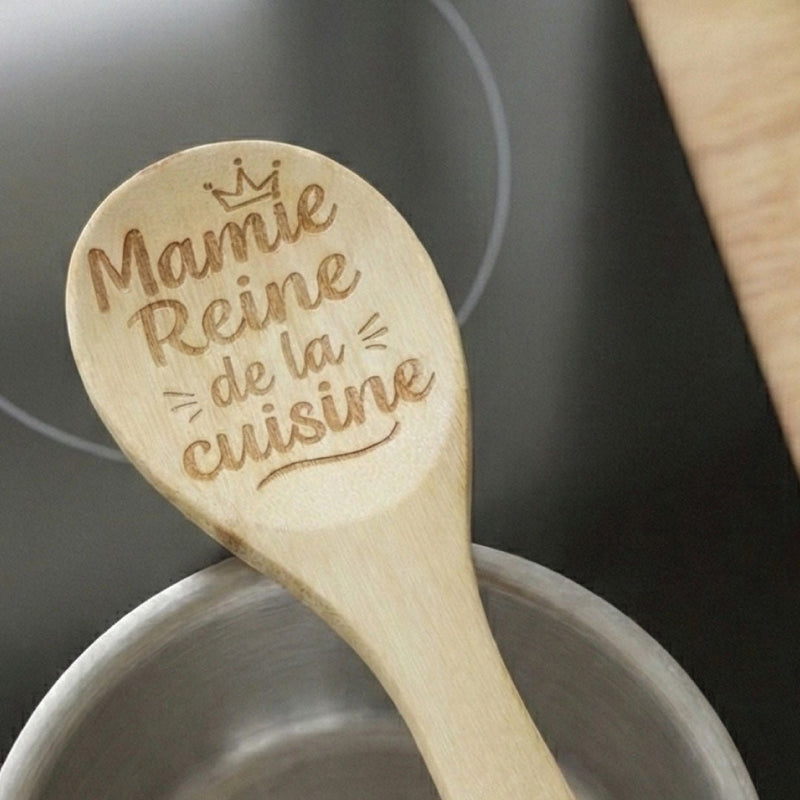 Cuillère de Cuisine en Bois Personnalisée