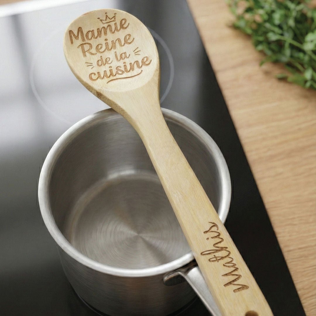 Cuillère de Cuisine en Bois Personnalisée