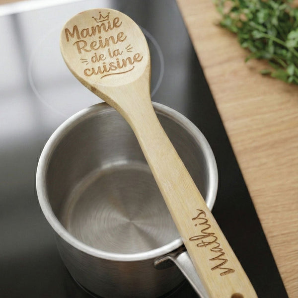 Cuillère de Cuisine en Bois Personnalisée
